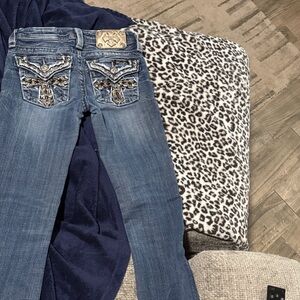 Miss Me Kids Denim Jeans with Embellished Pockets